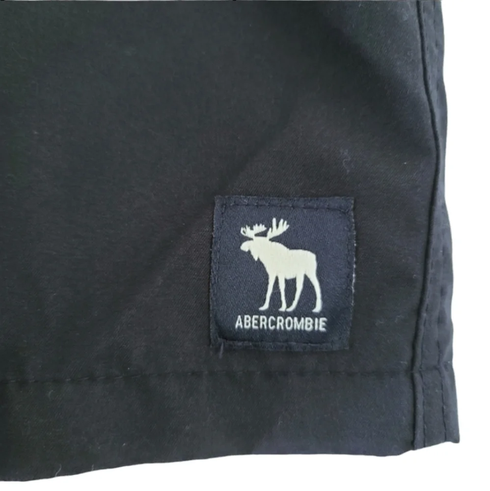 ABERCROMBIE & FITCH A&F Navy Blue Board Shorts Boys 11 12 Swim Trunks Bathing